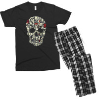 Skull Funny Men's T-shirt Pajama Set | Artistshot