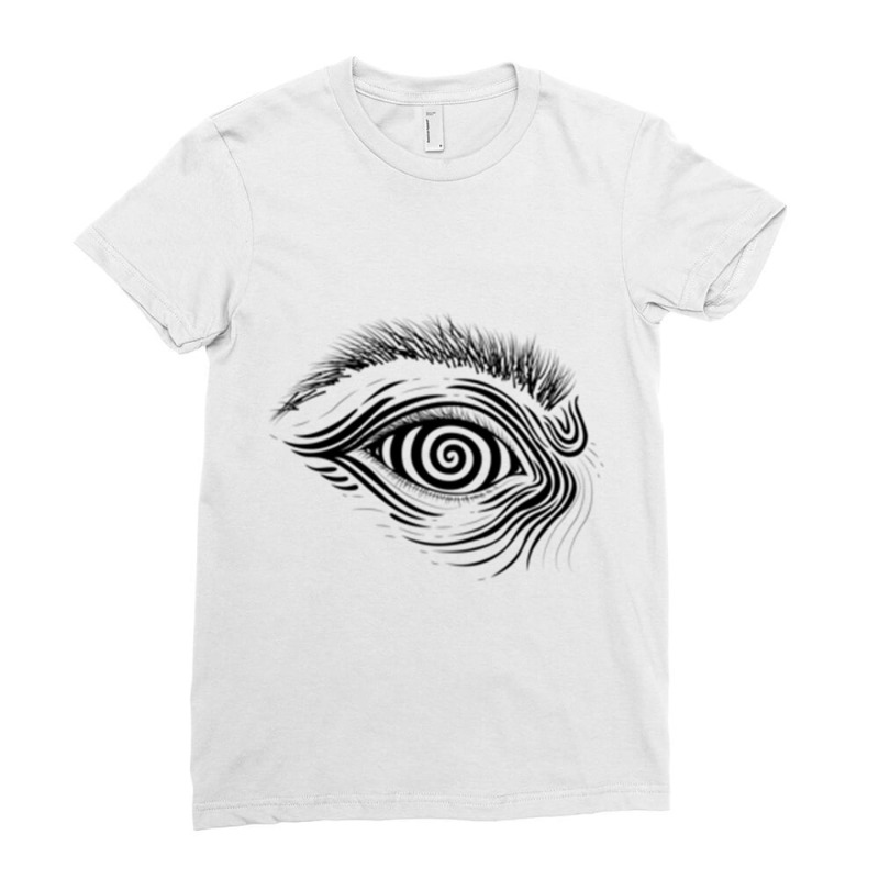 Hypnotic Eye Ladies Fitted T-Shirt by MOSESWOODSS | Artistshot