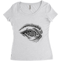 Hypnotic Eye Women's Triblend Scoop T-shirt | Artistshot