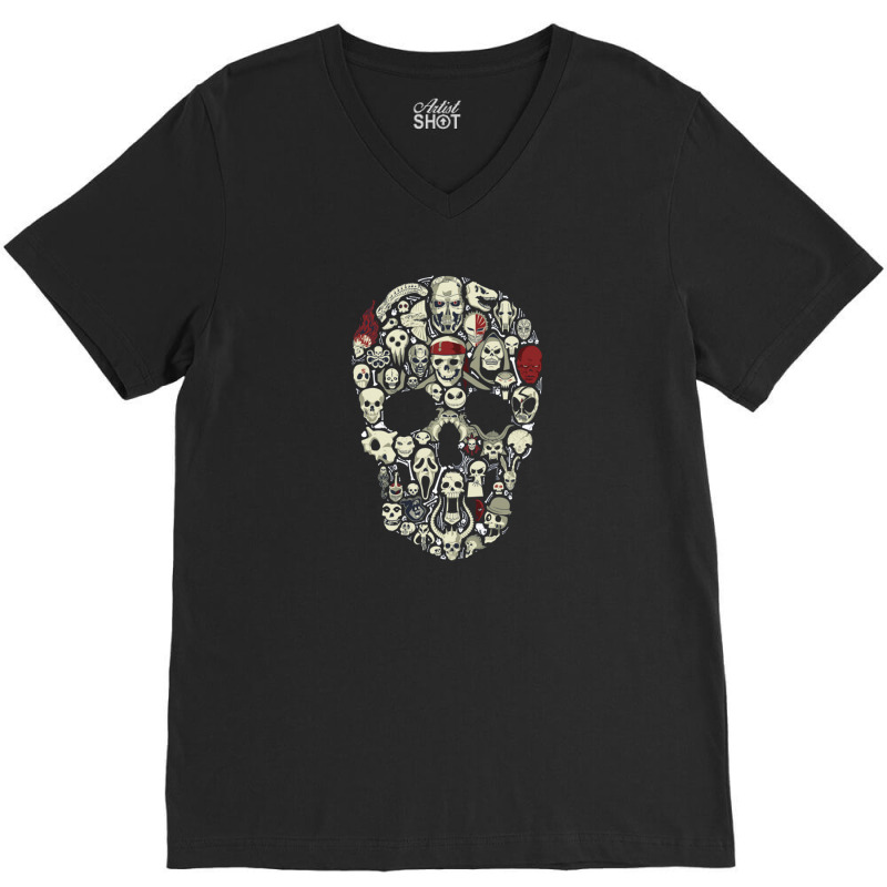 Skull Funny V-neck Tee | Artistshot