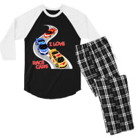 Kids I Love Race Cars Boy, Youth, Apparel Racing Driver Men's 3/4 Sleeve Pajama Set | Artistshot