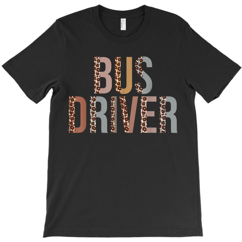 Leopard Bus Driver Supplies Funny Back To School T-shirt | Artistshot