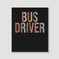 Leopard Bus Driver Supplies Funny Back To School Portrait Canvas Print | Artistshot