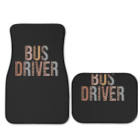 Leopard Bus Driver Supplies Funny Back To School Full Set Car Mats | Artistshot