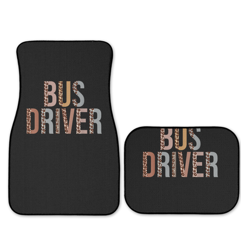 Leopard Bus Driver Supplies Funny Back To School Full Set Car Mats | Artistshot