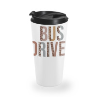 Leopard Bus Driver Supplies Funny Back To School Travel Mug | Artistshot