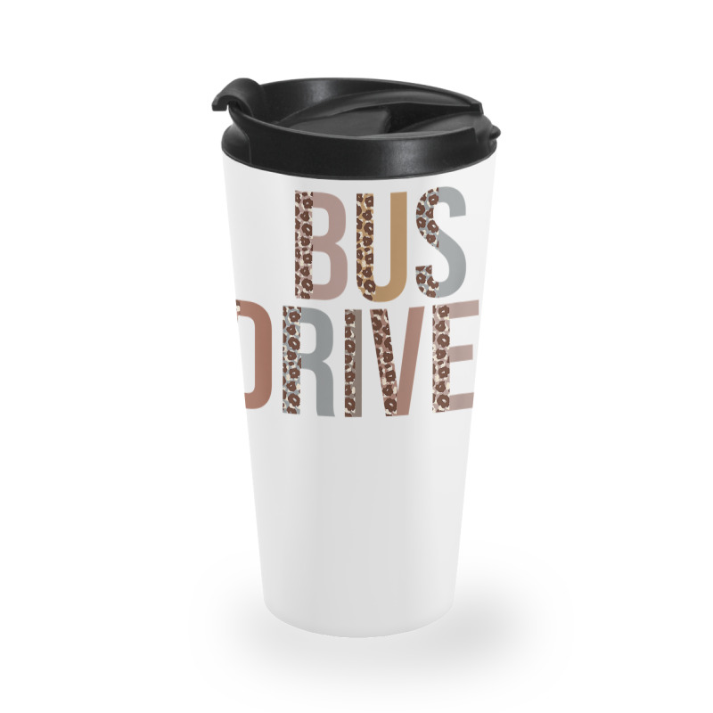 Leopard Bus Driver Supplies Funny Back To School Travel Mug | Artistshot