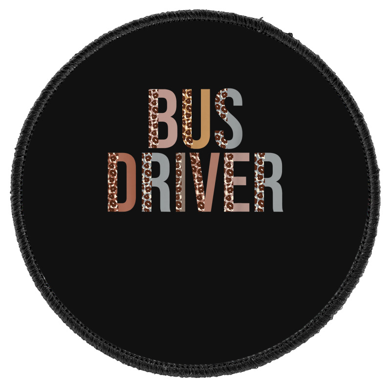 Leopard Bus Driver Supplies Funny Back To School Round Patch | Artistshot