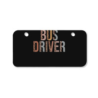 Leopard Bus Driver Supplies Funny Back To School Bicycle License Plate | Artistshot