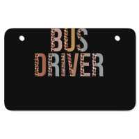 Leopard Bus Driver Supplies Funny Back To School Atv License Plate | Artistshot