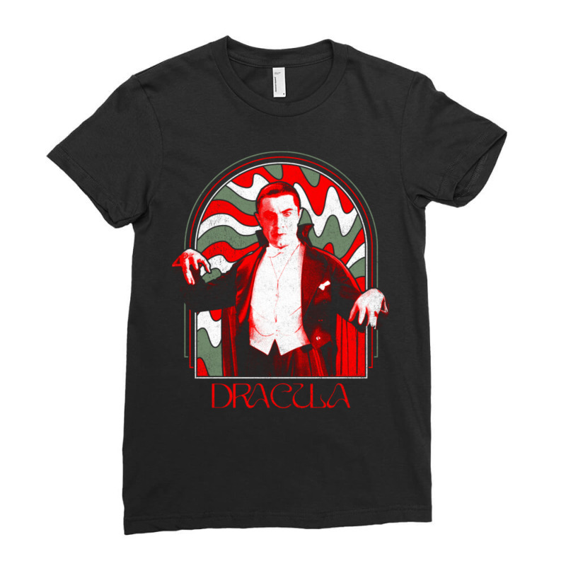 Psychedelic Dracula Ladies Fitted T-Shirt by cm-arts | Artistshot