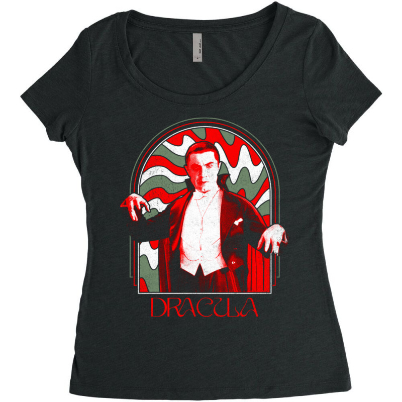 Psychedelic Dracula Women's Triblend Scoop T-shirt by cm-arts | Artistshot