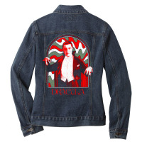 Psychedelic Dracula Ladies Denim Jacket | Artistshot