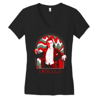 Psychedelic Dracula Women's V-neck T-shirt | Artistshot