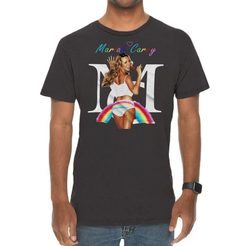 Mariah Carey Rainbow, Mariah Carey Rainbow Art, Mariah Carey Rainbow V Vintage T-shirt | Artistshot