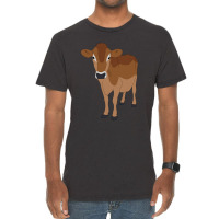 Jersey Cow Long Vintage T-shirt | Artistshot