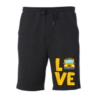 Love School Bus Driver Funny Bus Driver Fleece Short | Artistshot