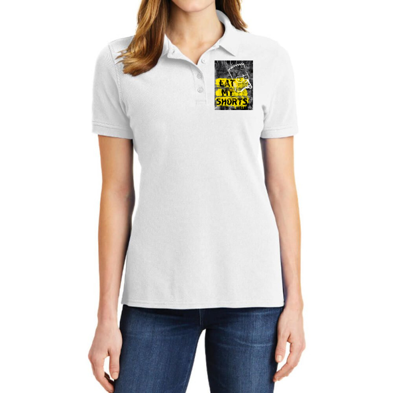 The Simpsons Bart Simpson Eat My Shorts Graffiti T Shirt Ladies Polo Shirt by cm-arts | Artistshot