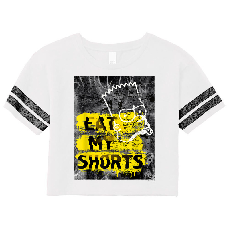 The Simpsons Bart Simpson Eat My Shorts Graffiti T Shirt Scorecard Crop Tee by cm-arts | Artistshot