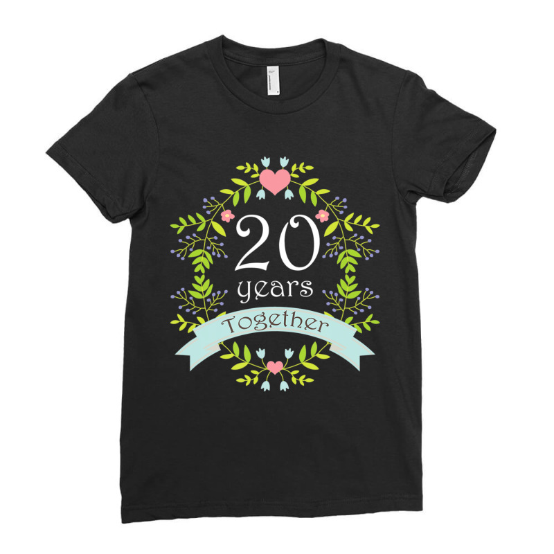 20th Wedding Anniversary Party Photo Ladies Fitted T-Shirt by Bertrand Angulo | Artistshot