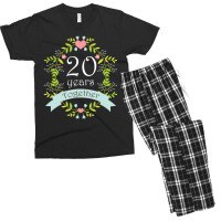 20th Wedding Anniversary Party Photo Men's T-shirt Pajama Set | Artistshot