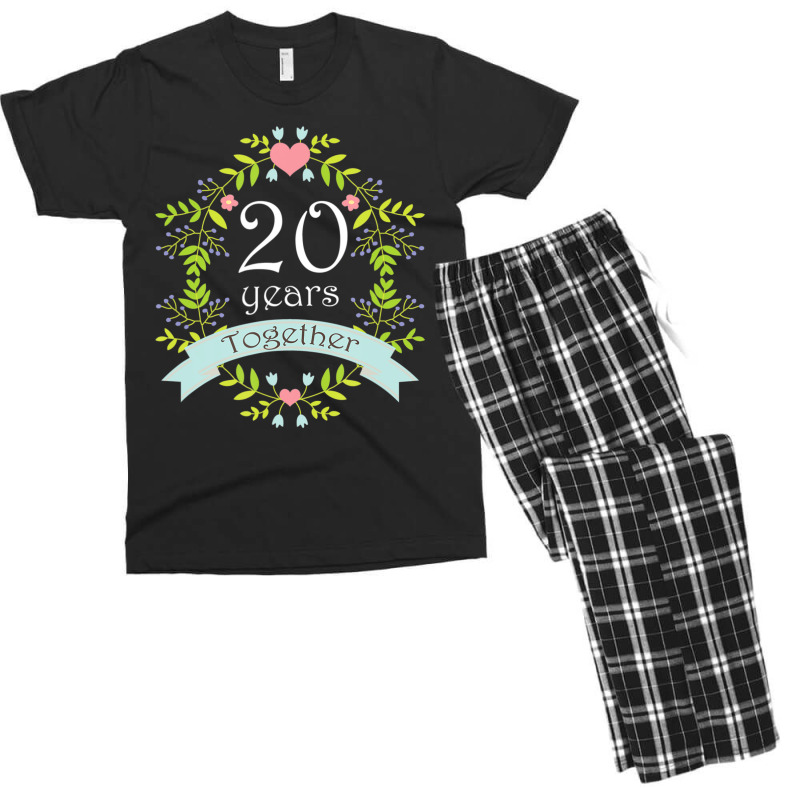 20th Wedding Anniversary Party Photo Men's T-shirt Pajama Set by Bertrand Angulo | Artistshot