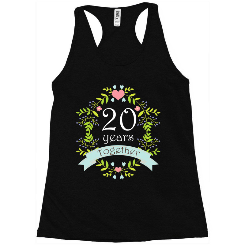 20th Wedding Anniversary Party Photo Racerback Tank by Bertrand Angulo | Artistshot