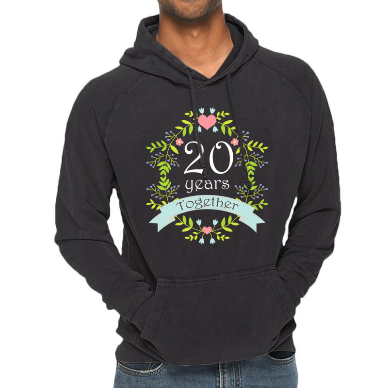 20th Wedding Anniversary Party Photo Vintage Hoodie by Bertrand Angulo | Artistshot