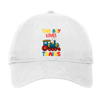 This Boy Loves Trains Locomotives And Wagon! Kid Boys Train T Shirt Adjustable Cap | Artistshot