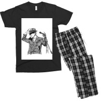 Leonard Cohen Original Hand Drawn Ink Print Men's T-shirt Pajama Set | Artistshot