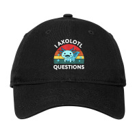 Retro Anime Shirt I Axolotl Questions Amine Lovers Gift T Shirt Adjustable Cap | Artistshot