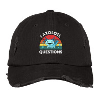 Retro Anime Shirt I Axolotl Questions Amine Lovers Gift T Shirt Vintage Cap | Artistshot