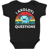 Retro Anime Shirt I Axolotl Questions Amine Lovers Gift T Shirt Baby Bodysuit | Artistshot