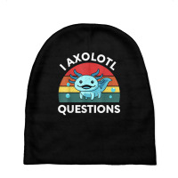 Retro Anime Shirt I Axolotl Questions Amine Lovers Gift T Shirt Baby Beanies | Artistshot