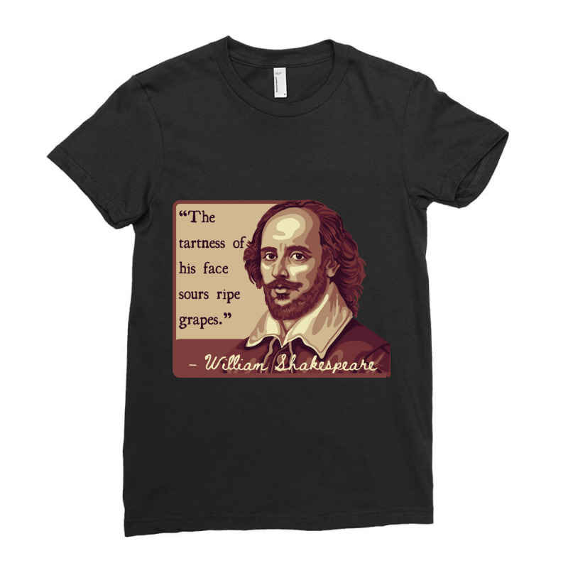 Shakespeare Insult Ladies Fitted T-Shirt by cm-arts | Artistshot