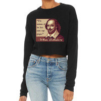 Shakespeare Insult Cropped Sweater | Artistshot