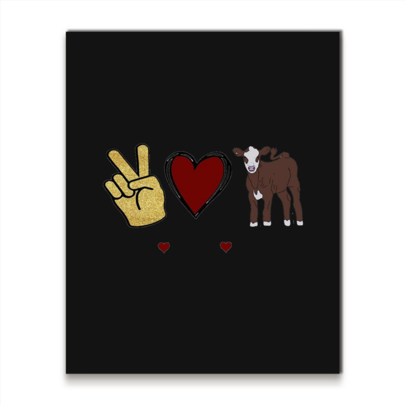 Peace Cows Metal Print Vertical | Artistshot