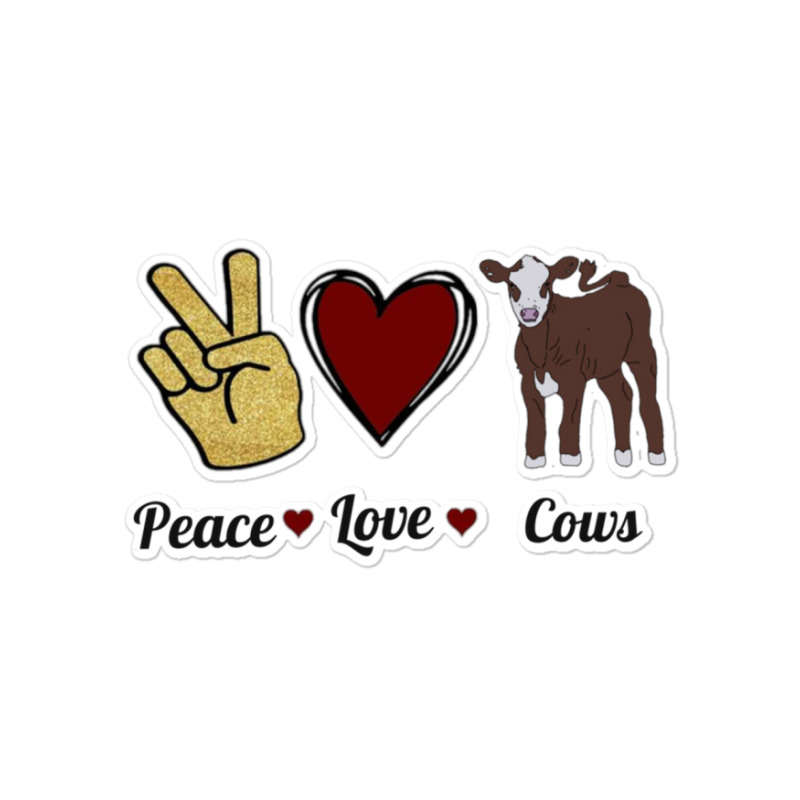 Peace Cows Sticker | Artistshot