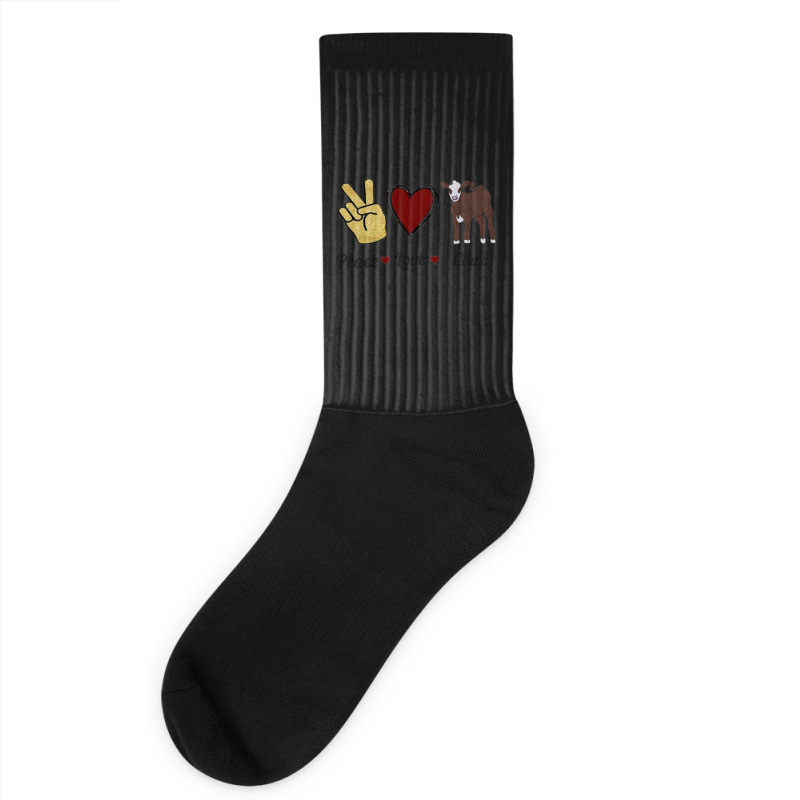 Peace Cows Socks | Artistshot