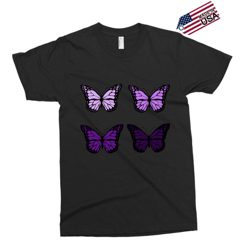 Purple Butterfly 4 Pcs Set Exclusive T-shirt | Artistshot