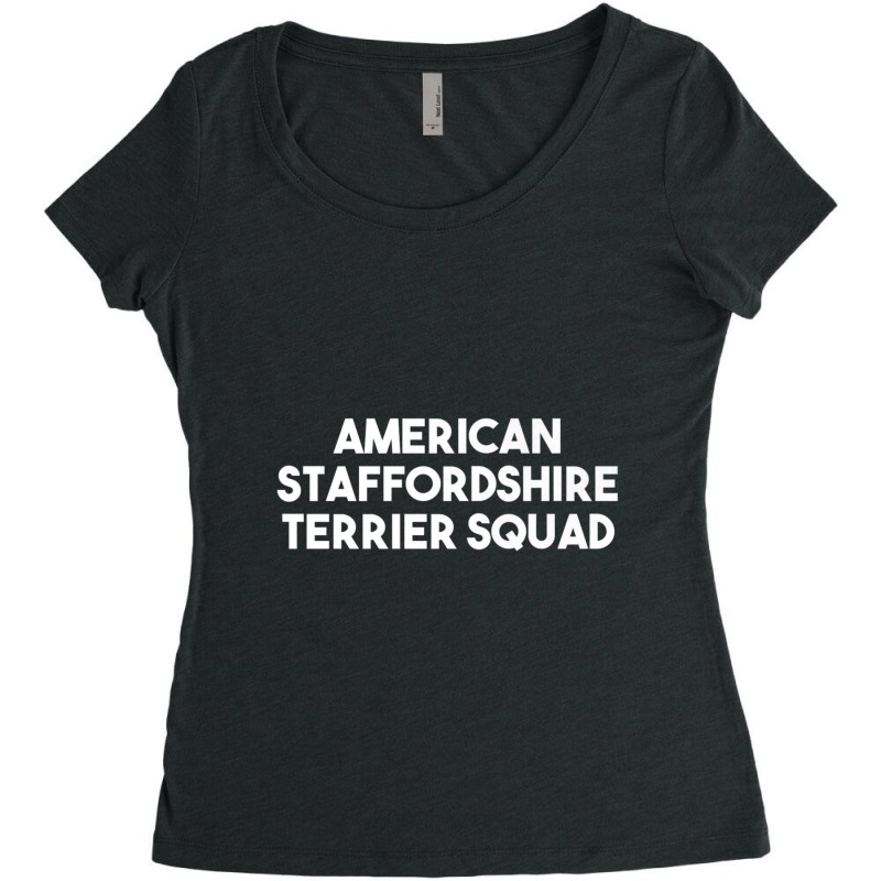 American Staffordshire Terrier Dog Lover Women's Triblend Scoop T-shirt by cm-arts | Artistshot