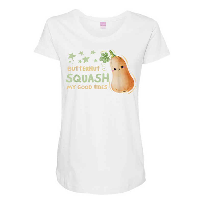 Fresh Farmers Market, Organic Butternut Squash My Good Vibes T Shirt Maternity Scoop Neck T-shirt by cm-arts | Artistshot