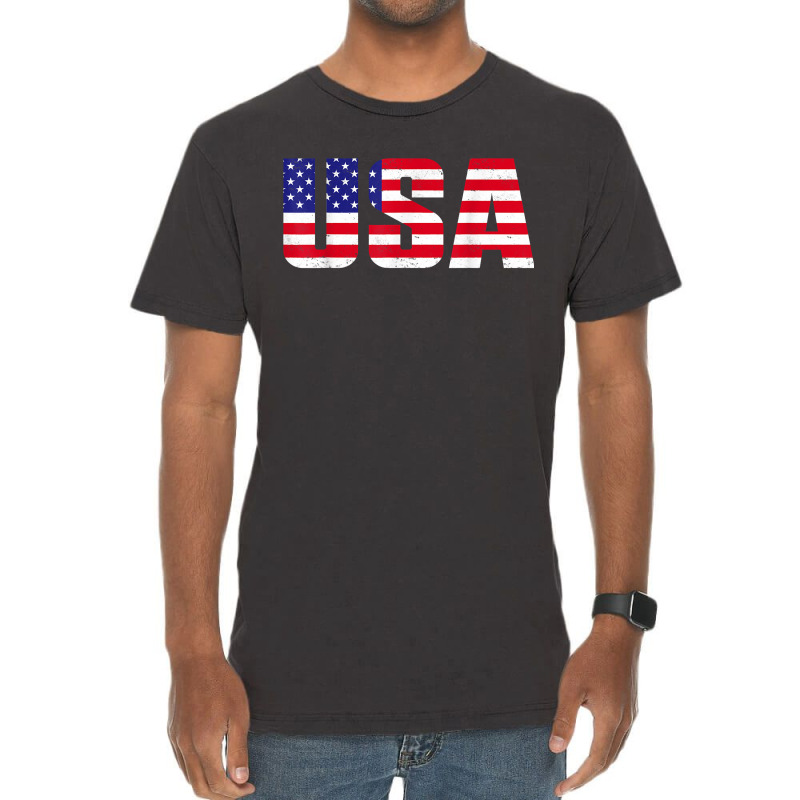 Usa Patriotic American Flag For Men Women Kids Boys Girls Vintage T-shirt | Artistshot