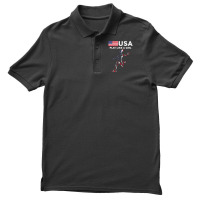 Usa Play Like A Girl Soccer Football Usa Flag Men's Polo Shirt | Artistshot