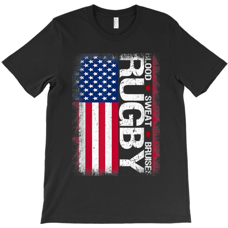 Usa Rugby American Flag Distressed Rugby 4th Of July Gift T-shirt | Artistshot