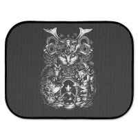 Samurai Cat Rear Car Mat | Artistshot