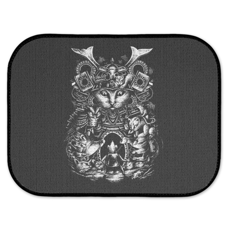 Samurai Cat Rear Car Mat | Artistshot