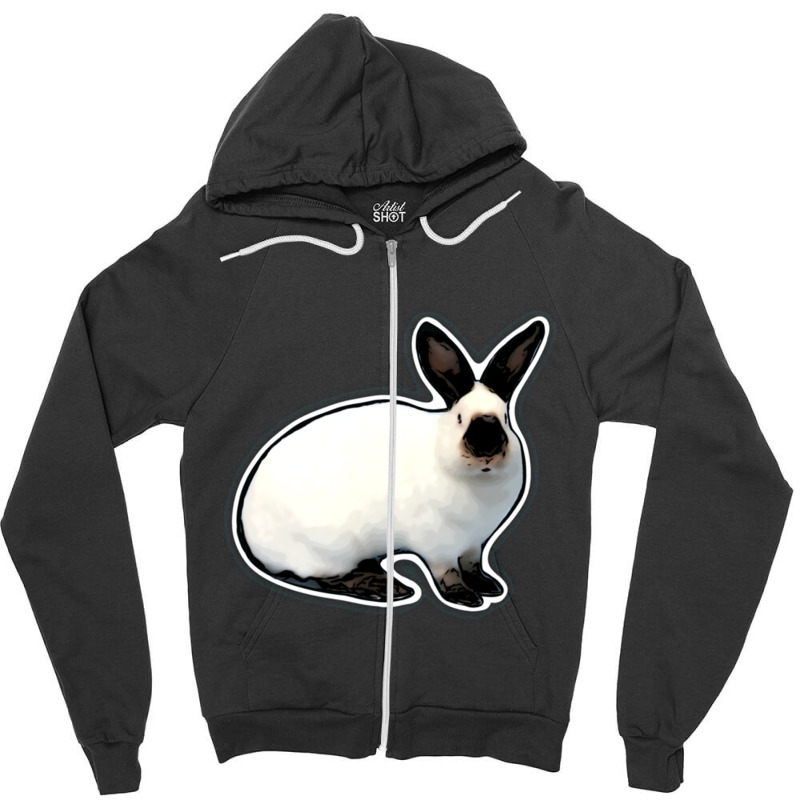 Show Rabbit Zipper Hoodie | Artistshot