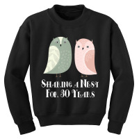 30th Anniversary His And Hers Owls Couples Youth Sweatshirt | Artistshot