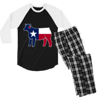 Texas Heifer Men's 3/4 Sleeve Pajama Set | Artistshot